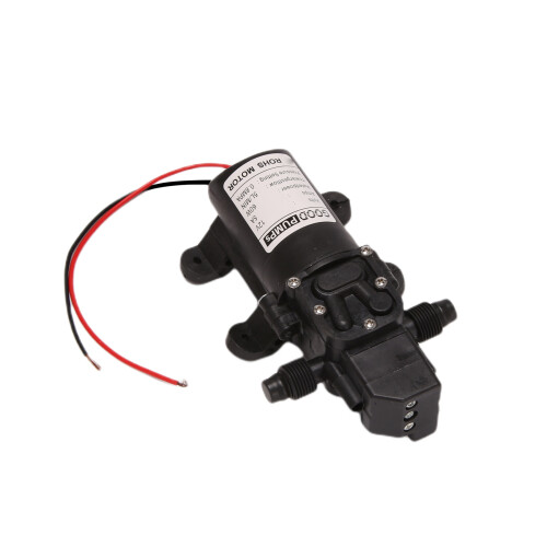 Black  12V 60W high-pressure  membrane water pump automatic shutdown 5L / min 1