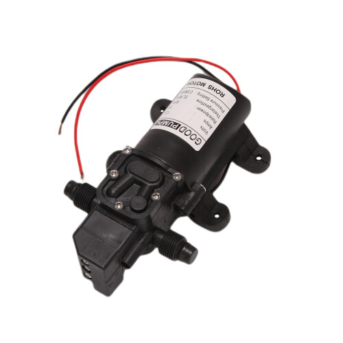 Black  12V 60W high-pressure  membrane water pump automatic shutdown 5L / min 2