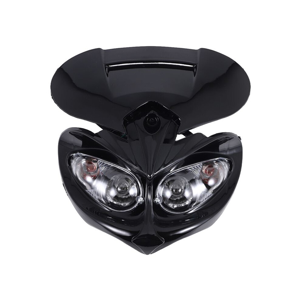 Fairing Head High / Low Beam Motorcycle Dual Head For F-Eagle Apollo 12V 35W Applicable Universal Motorcycles Light 4713800763827