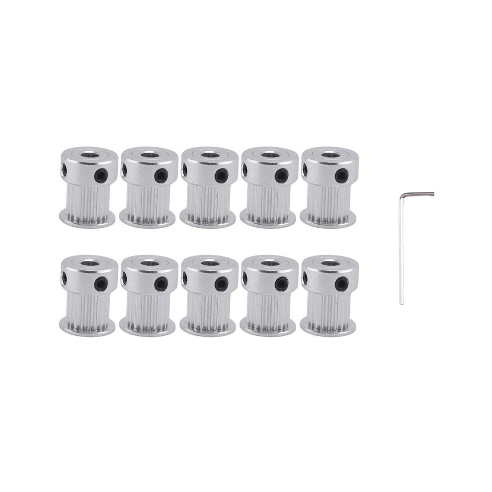 20 Teeth 2Gt Timing Synchronous Pulley Bore 5Mm For Width 10Mm 2M Gt2 Belt Small Backlash 20T 20Teeth 10Pcs 4711011302996