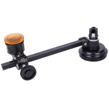 Cortador de Telha Cerâmica de Vidro de Liga de AlumíNio de 40 Cm BúSsolas Tipo Cortador Circular com uma Ventosa Fixa Ferramentas de Corte de Vidro