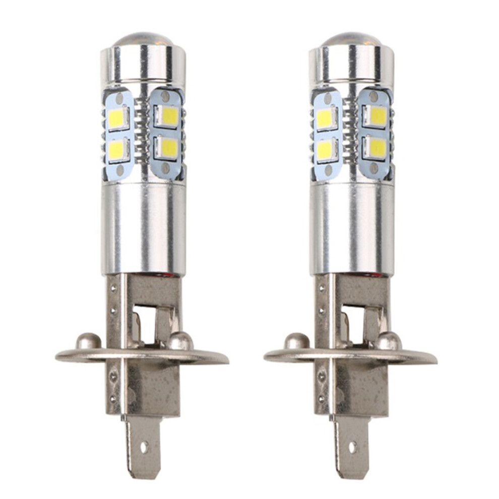 2Pcs Car Fog Lamp 100W H1 Led Headlight Bulbs 6000K 2835 Smd 10Led Super Bright Car High Low Beam Motorcycle Headlights 4713051874334