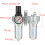 Luftdruckkompressorfiltermessgeräte  air compressor filter measuring device 3