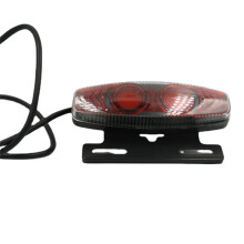 Luz Trasera LED para Bicicleta EléCtrica, LáMpara de Advertencia de Seguridad de 36V y 48V para Accesorios de Bicicleta EléCtrica, Conector SM para