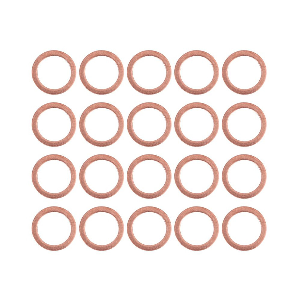 20 Pcs 10Mm X 14Mm X 1Mm Copper Washer Seal Spacer Seal 6131032397166