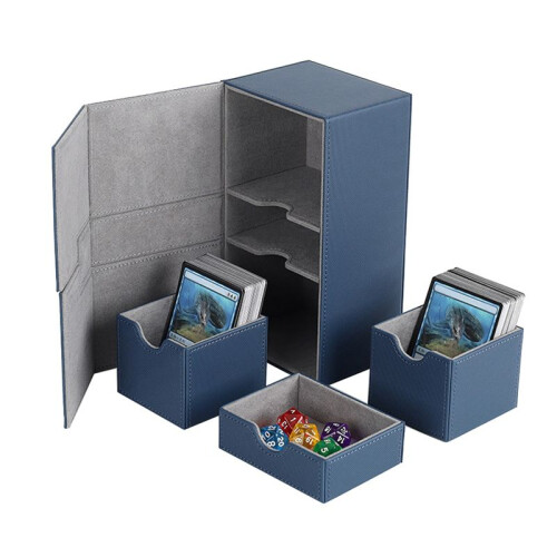 Multifunction Case Container Card Box Card Protector Card Deck Boxes Holds 200+ Card Carrying Organiser Case,