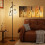 Homcom HOMCOM Industrial 3-Light Floor Lamp Dimmable LED Standing Lamp, Black 1