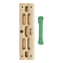 Wooden Climbing Hangboard for Grip Strength Training 40x10x3cm Ref: 4743