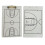 Board Dry Erase Coaching Board Double Sided Design Strategy Board Whiteboard for Basketball 3