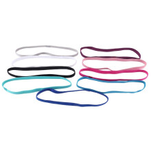 9 Stuks Dikke Antislip Elastische Sporthoofdbanden, Haarhoofdbanden, Oefenhaar en Zweetbanden voor Dames en Heren, Veelkleurig