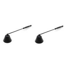 Set of 2 Candles for Candle Lovers Candle Snuffer Extinguisher Black