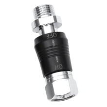 Scuba Diving Regulator Adaptor 9/16 Thread Connector with  Off  BCD Valve Medium Pressure Replacement,Style C