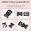 10 Pcs 1" 2.5CM Width Plastic Safety Quick Release Buckles Black 4