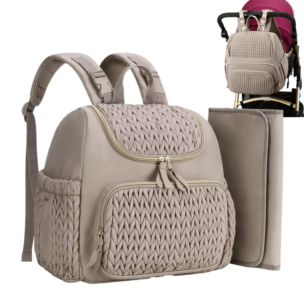 Baby Diaper Changing Backpack with Insulated Pockets  Changing Pad