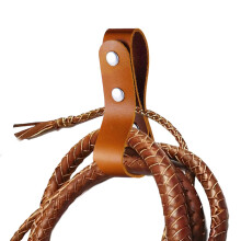 Handmade Bullwhip Holster with Belt Loops, Faux Leather Whip Holster with Belt Loops for Riding Whip Ref: 6482