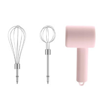 Rechargeable Electric Egg Beater Household Baking Mini Cream Blender Stirrer Wireless Handheld Coffee Mixer kitchen tools, Pink