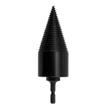 Firewood Distributor Drilling Tapered Reicable Hole Drive Steps Bore Split Drilling Tools Wood Tools bit(42 mm Three Handles)