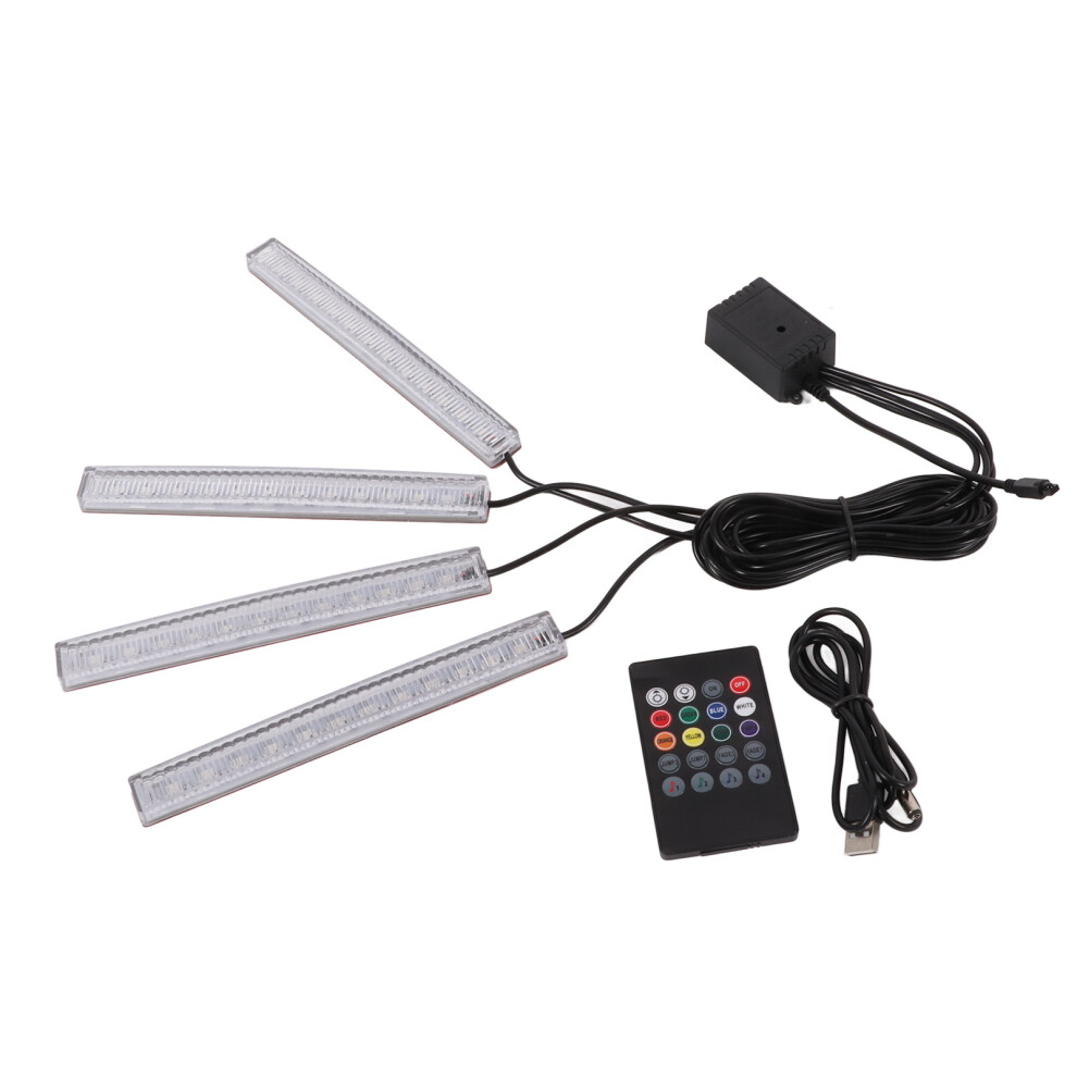 Rgb Led Atmosphere Lights, Under Dash Lighting Sound Active Function Multicolor Music Car Interior Accessories Car Led Interior Lights Flexible Led 9139052820937