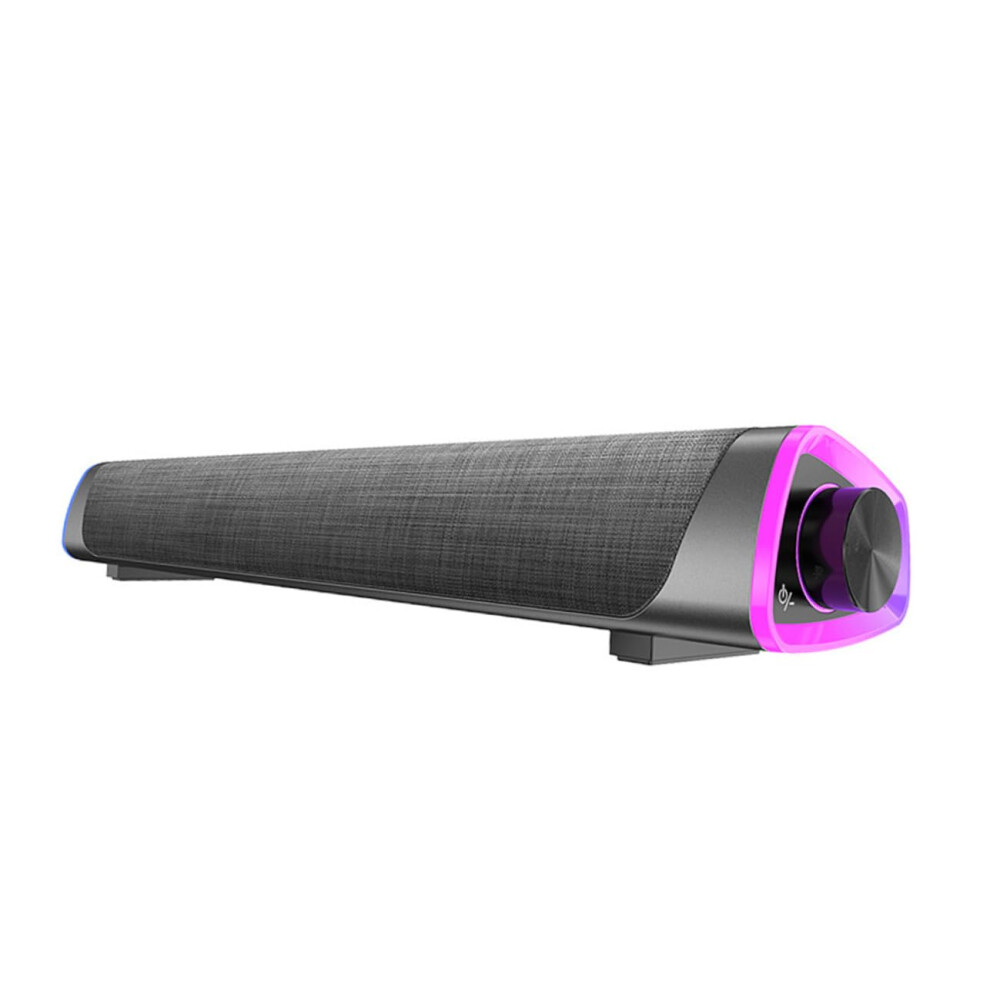 Dual Horn Household Soundbar Speakers Compact Audio Speaker For Computer Tablet Black 9412369515476