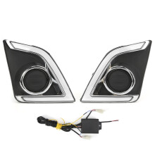 LED-mistlamp voorbumper met richtingaanwijzer, dagrijverlichting, eenvoudige installatie, retrofit, waterbestendig, upgrade verlichting, stofbestendig