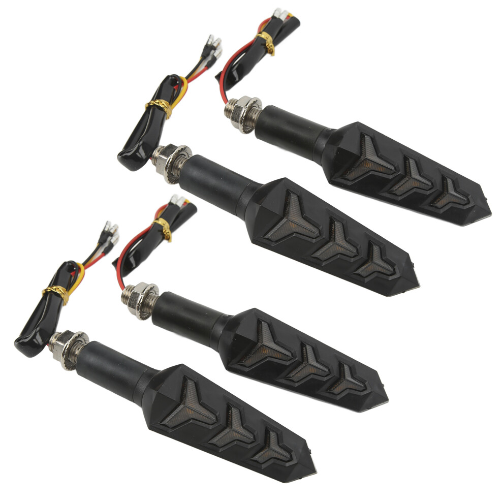 Led Bulbs 4 Motorbike Turn Signals, Flowing Turn Signal Lights W/ Flowing Flash Mode, Super Bright Illumination, Durable Material Construction Amber 9139052820739