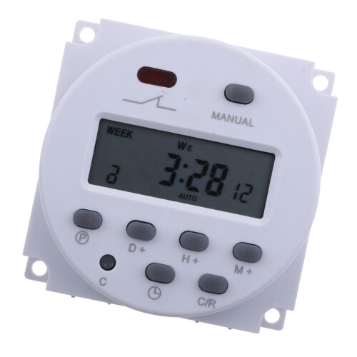 DC 12V Digital LCD Programmable Timer Relay Time of Weekly Electronic 2
