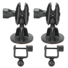 Universal Dash Cam Mount Holder Kit, 360 Degree Adjustable Ball Mount Adapter Anti Slip Rubber Mount Accessories High Temperature Resistant Lightweigh