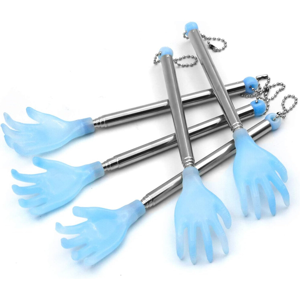 Portable Massage Tool With Ghost Claw, Retractable Stainless Steel Scratcher For Body Itch Relief, Comfortable Handle (17.5")