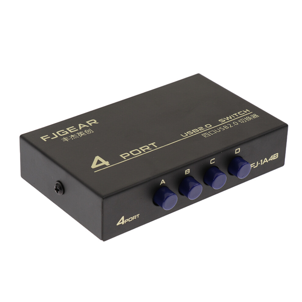 4Ports Usb Manual Sharing Switch Hub Selector Switcher For Printer Sca 705220644897