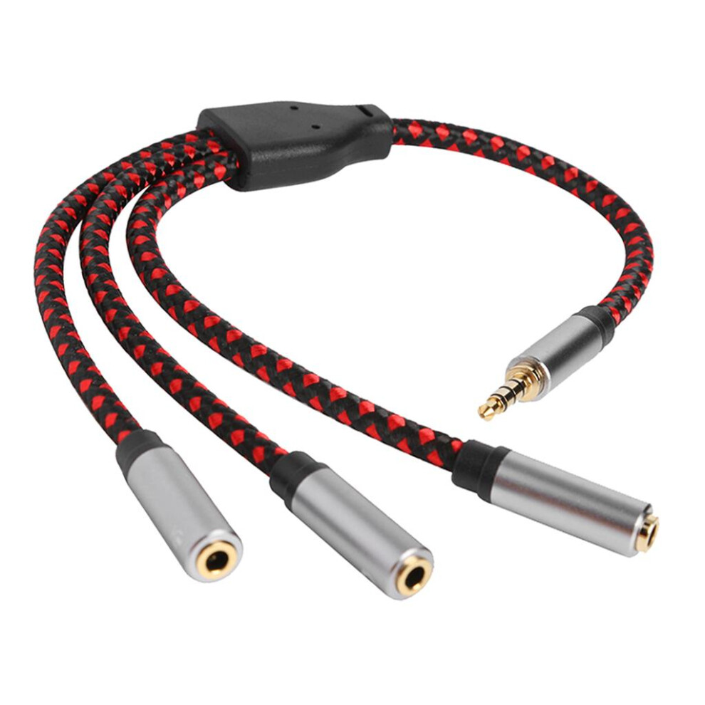 3.5Mm Audio Aux Cable Male To 3 Female Extension Splitter Cord For Hea 6902834393171