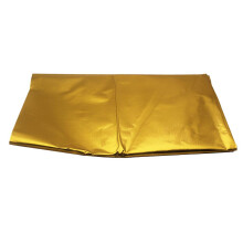 Car 39"x47" Adhesive Reflect Gold Heat Wrap Barrier For Thermal Exhaus