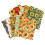 10 Pieces Autumn Fabric Sunflower Pattern Textile Material for DIY Cra 1