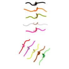 10pcs Squirmy Wormy Trout Worm Fly Assortment Fishing Flies