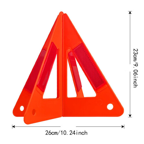 Emergency Warning Triangle Warning Reflective Triangle for Car Roadsid 1