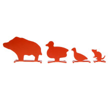 4pcs Carbon Steel Mini Animal Silhouette Target Shooting Practice Targ