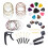 49pcs/kit Acoustic Guitar Accessories Kit Guitar Strings Picks Bone Br 2
