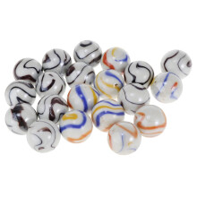 Set of 20 Small 25mm Glass Marbles Kids Game Toy Vase Fish Tank Decor