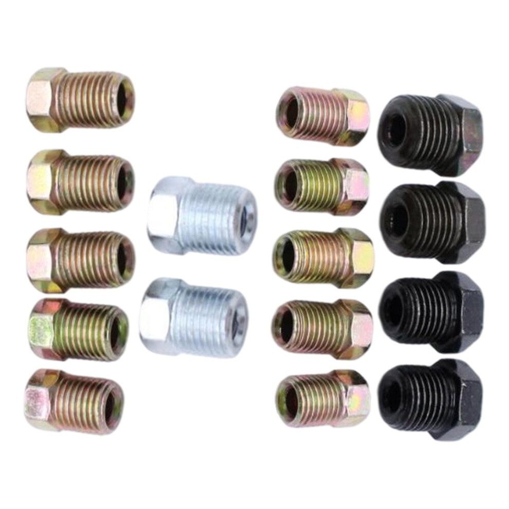 16-Pack Inverted Flare Tube Nuts Fit For 3/16 Inch Tube Brake Line Sys 750799265738