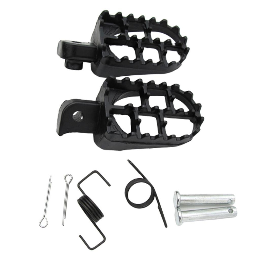 2 Aluminium Foot Pegs For Yamaha Tw200 Pw50 Pw80 Ttr90 Ttr90e Pit Dirt Black 6902678046424