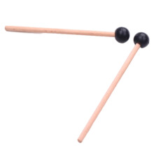 2Pcs Wooden Drumstick Percussion Rubber Xylophone Marimba Mallets 145m