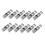 12Pcs Metal Barrel String Cord Locks 2 Hole Toggle Spring Clasp Stop E 1