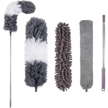 Microfiber Duster with Ultrafine Fleece Design, Soft Rubber Head for Enhanced Protection & Easy Cleaning