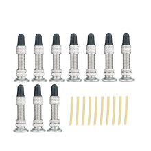 10x Bike Tire Valve Tyre Valve Zinc Alloy for Bicycle Repairing Dunlop