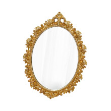 Makeup Mirror European Decor Retro Vanity Mirror for Office Bathroom N