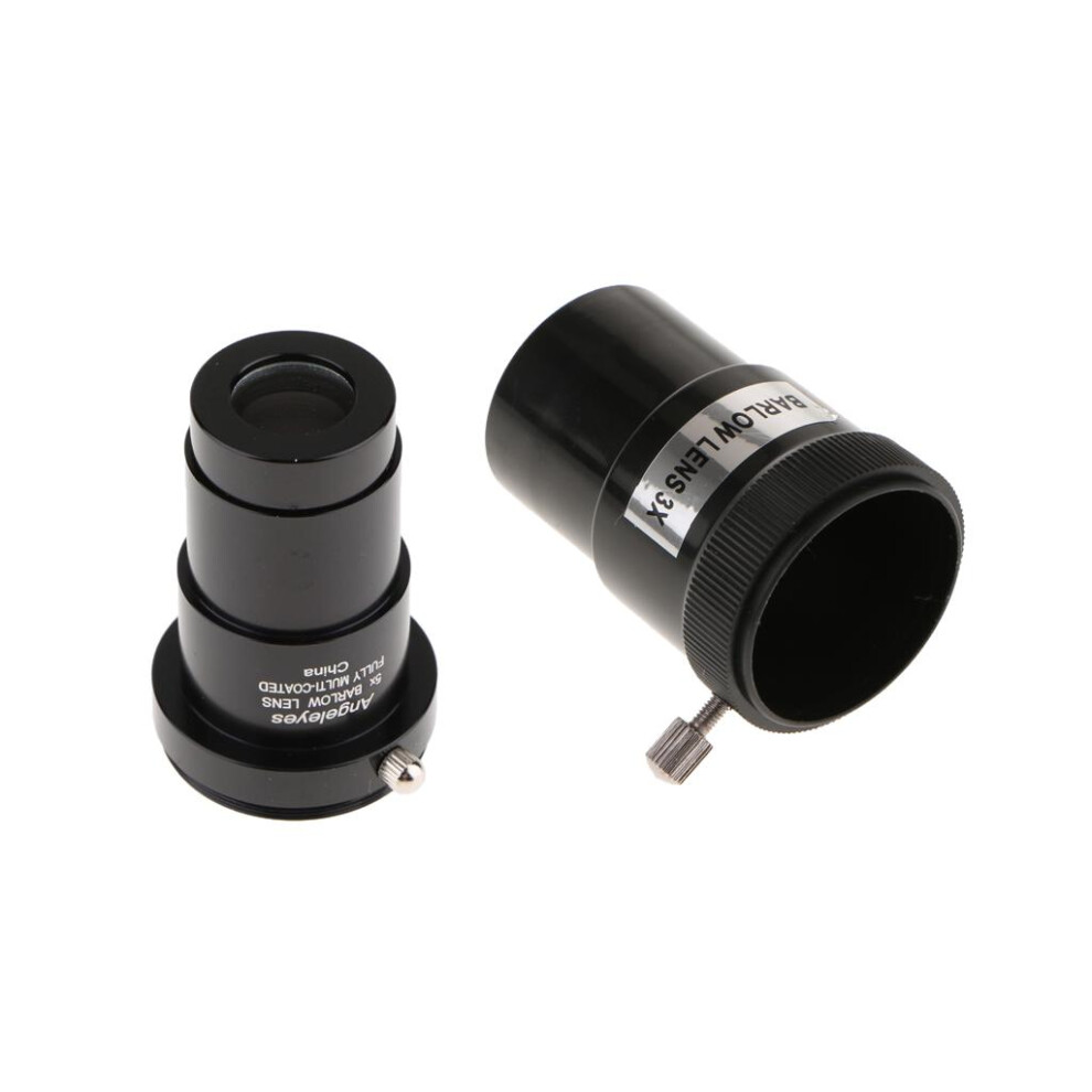 1.25 Inch 5X 3X Barlow Lens Telescope Eyepiece For Celestron Orion Ast 762315382737