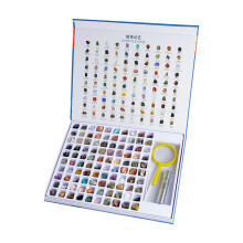 Natural Gems Collection Geology Educational Kit Rock Book for Classroo