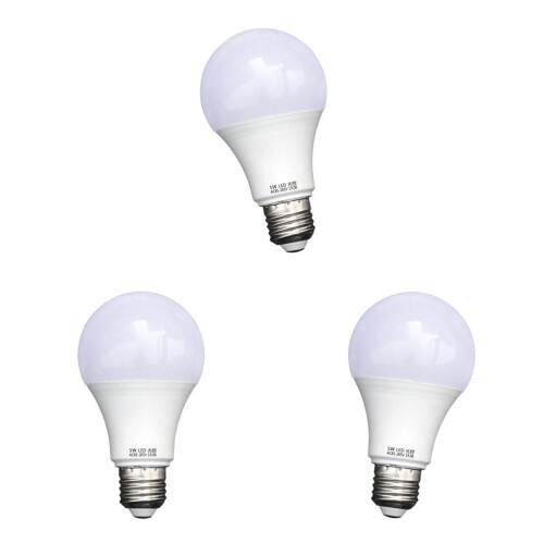 3x Dusk Till Dawn Sensor 5W LED Light Bulb E27 Security Night Light Bu 1