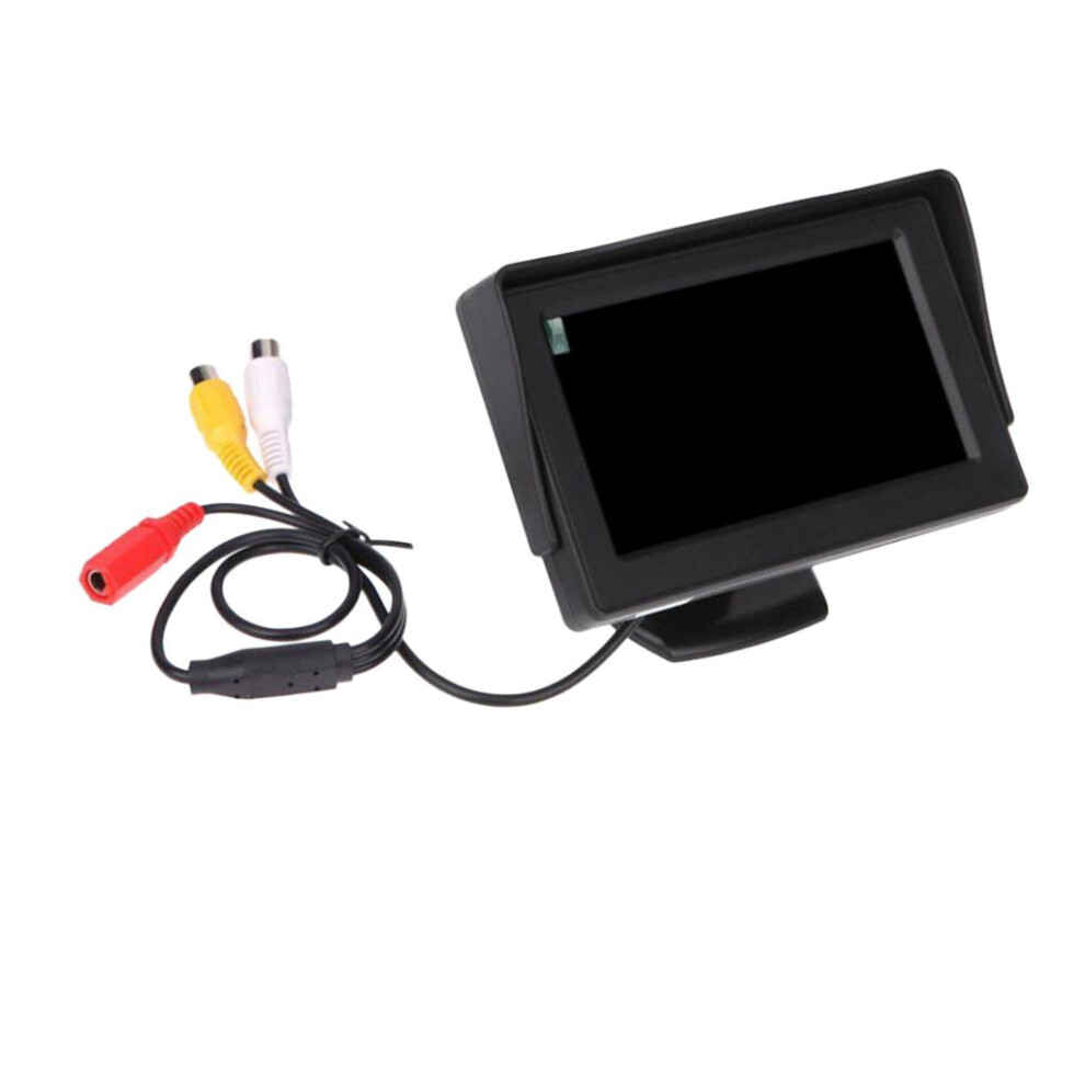 Lcd 4.3" Nights Vision Cars Rear View Backup Camera Monitor 753031795345