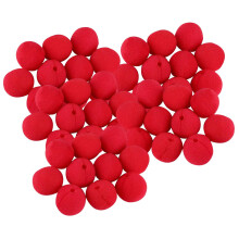 50x Red Clown Noses Bulk Costume Accessory for Performance Birthday Fe