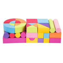 Set of 50 pieces Kids EVA Foam Building Blocks Kid Educational Assembl